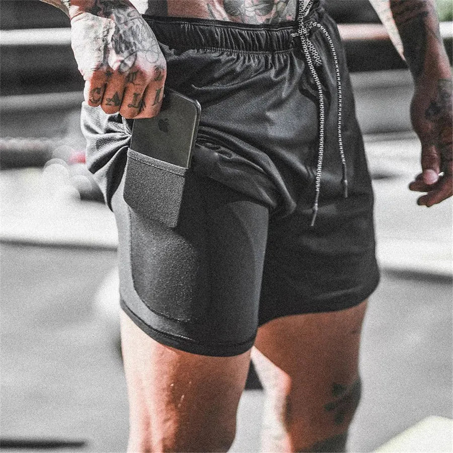 Men's Double-deck Workout Shorts