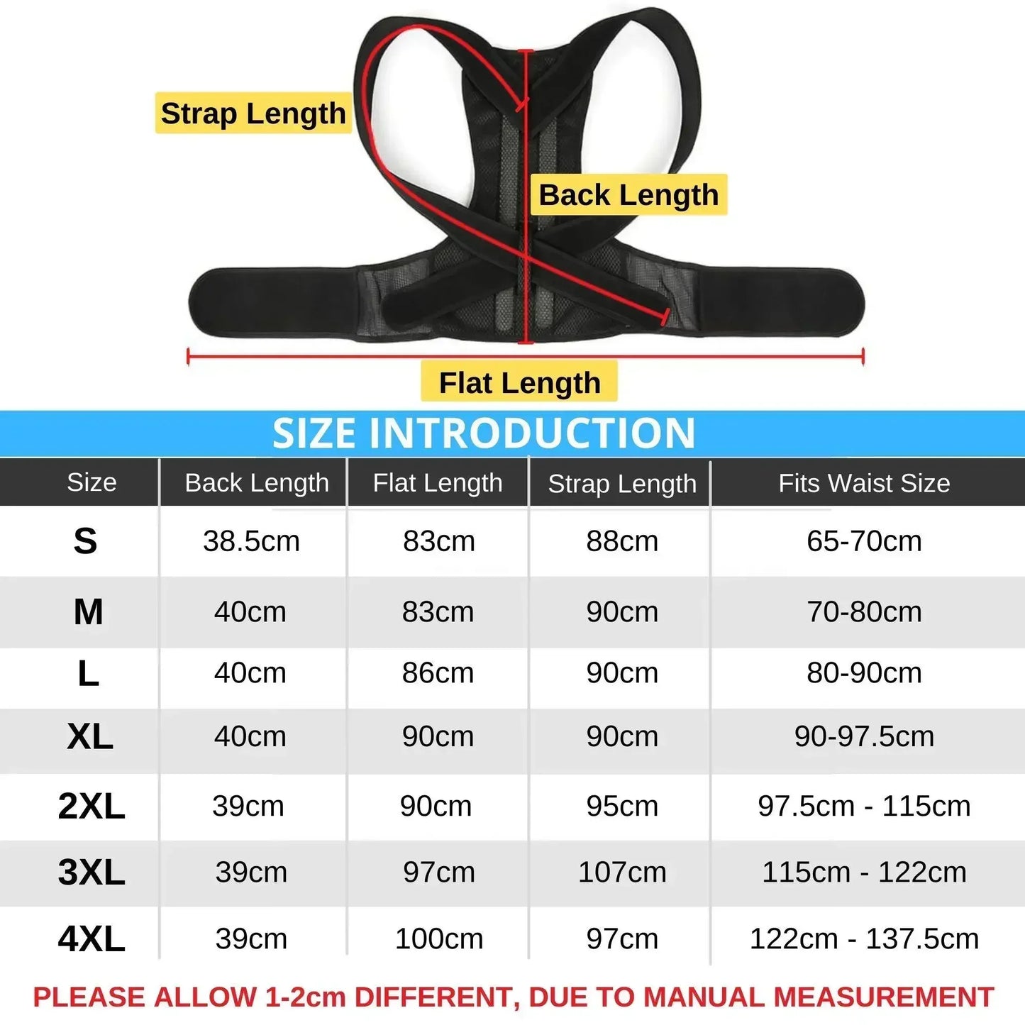 Back Posture Correction Brace - Back Orthosis