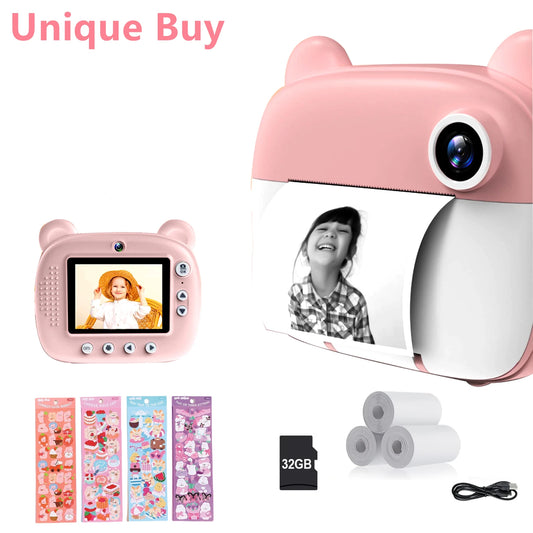 Kids' Instant Photo Print Digital Camera