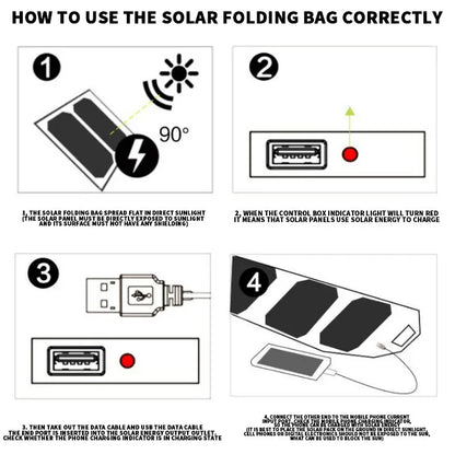 Portable Outdoor Multifunctional Solar Charging Panel