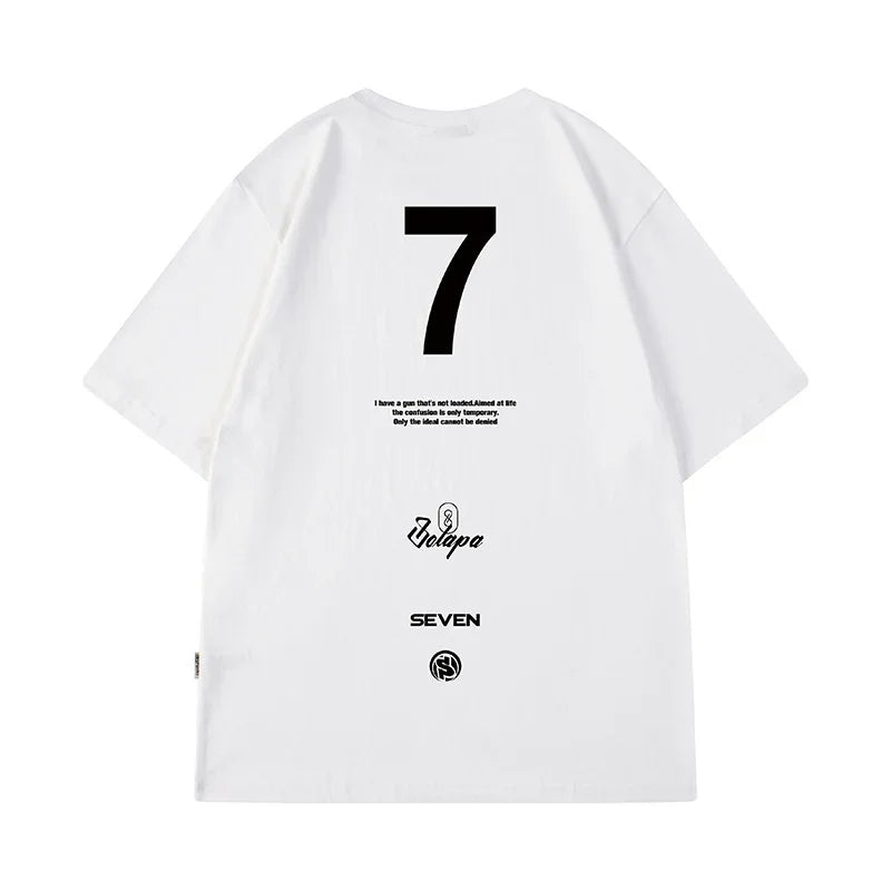 Men's Oversize High Street Seven Printed T Shirt