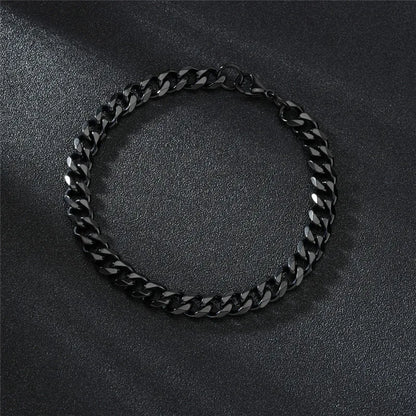 Stainless Steel Cuban Chain Bracelet