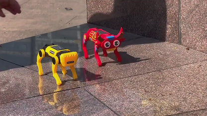 Solar Powered Mechanical Robot Dog Toy