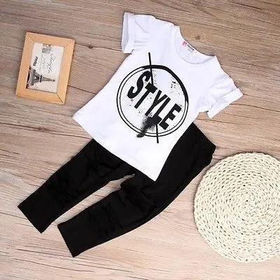 Girls' 2-Piece T-Shirt & Leggings Set