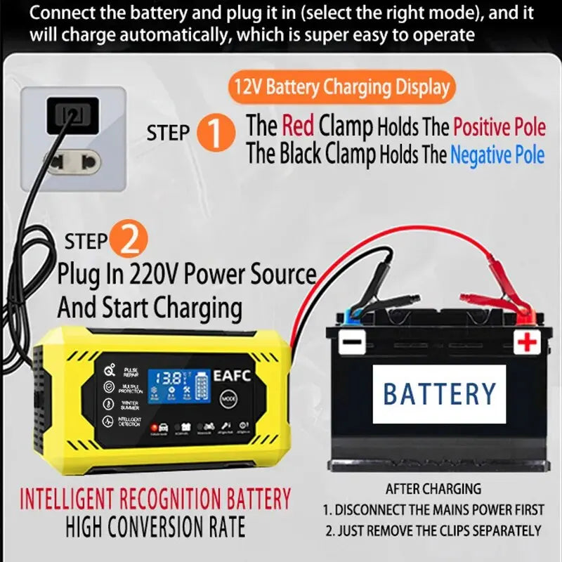 Car Battery Charger - 6A/12V