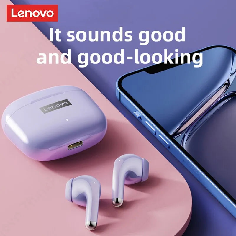 Lenovo LP40 Pro Bluetooth 5.0 Wireless Earbuds with Mic