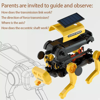 Solar Powered Mechanical Robot Dog Toy