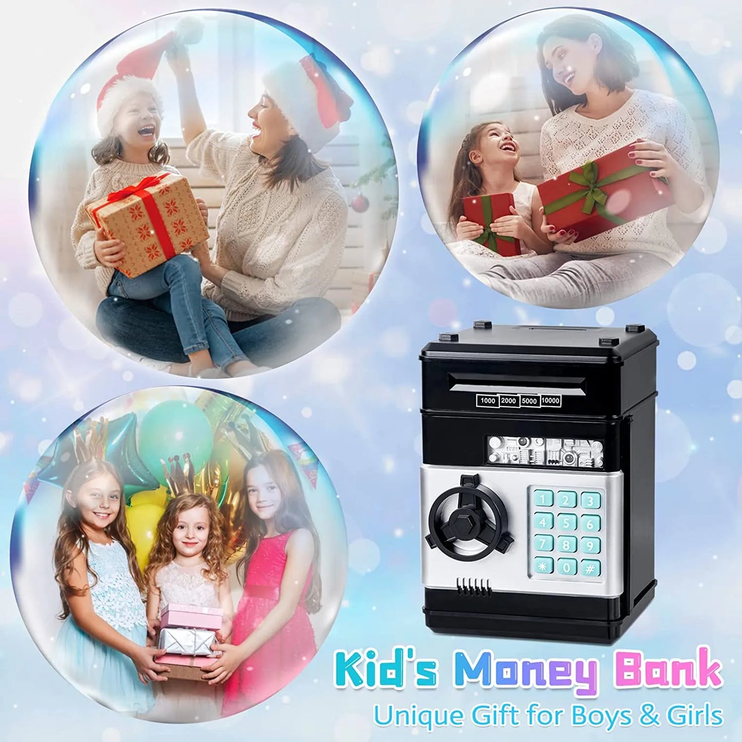 Kids' Electronic Piggy Bank with Passcode