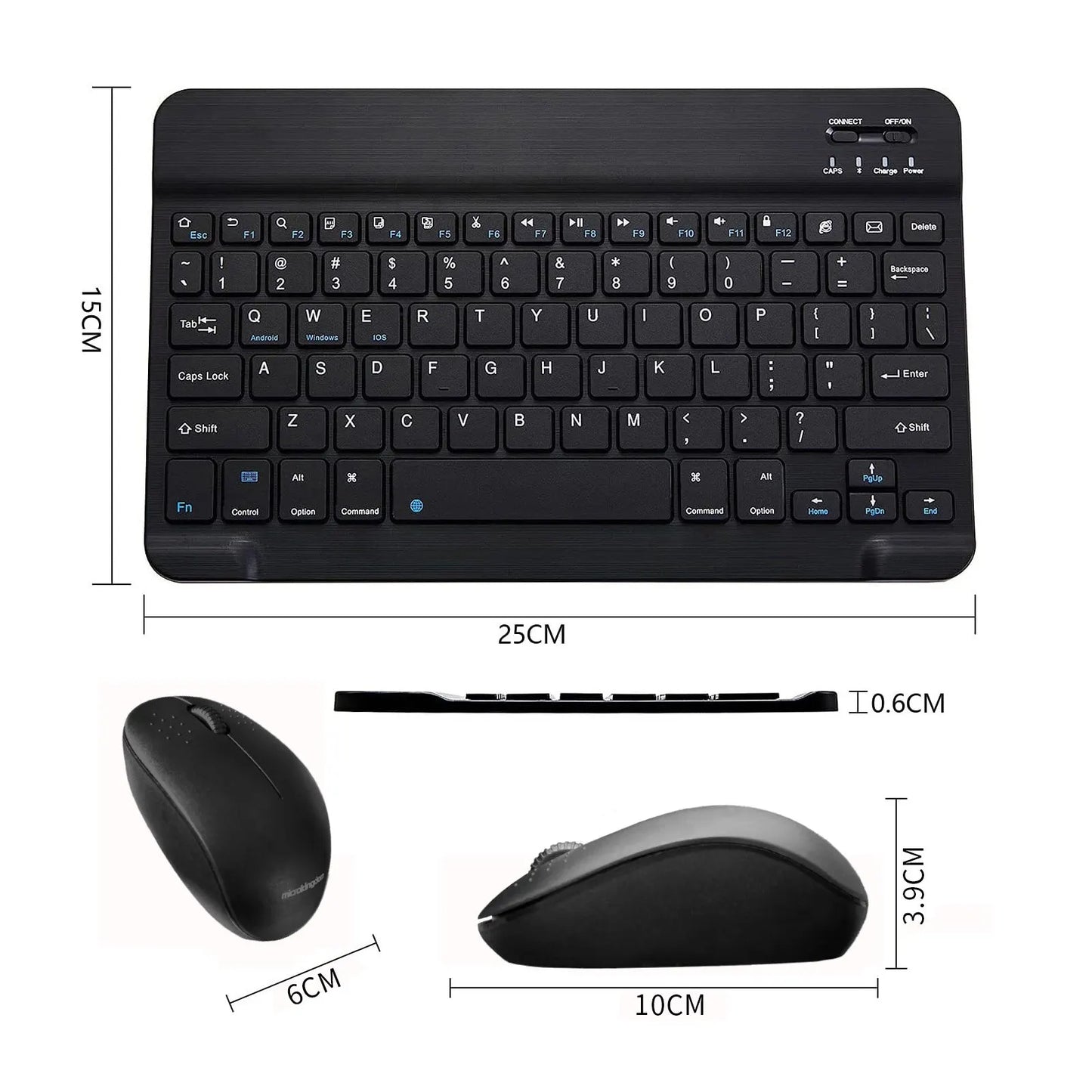 Bluetooth Keyboard & Wireless Mouse Combination