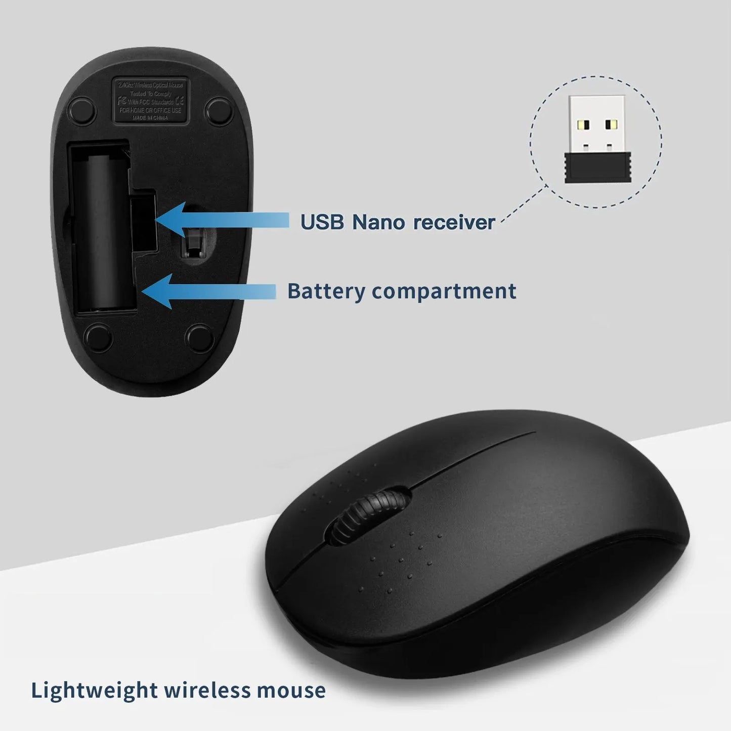 Bluetooth Keyboard & Wireless Mouse Combination