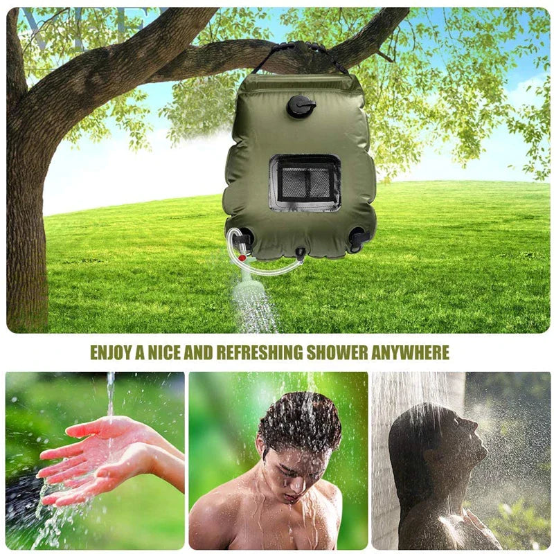 20L Outdoor Camping Solar Heated Shower Bag