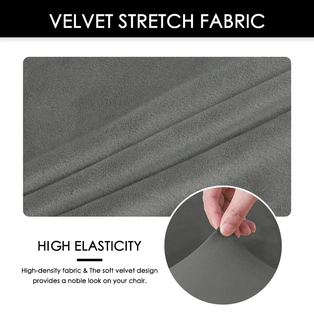 Velvet Elastic Sofa Cover for Living Room Couch