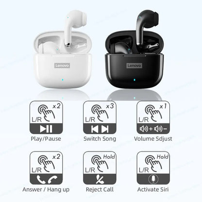 Lenovo LP40 Pro Bluetooth 5.0 Wireless Earbuds with Mic