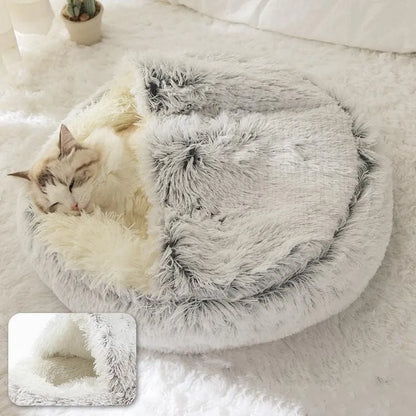 Nest Sleeping Bag Plush Round Pet Bed