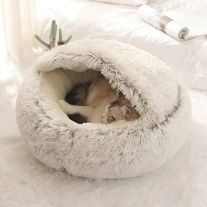 Nest Sleeping Bag Plush Round Pet Bed