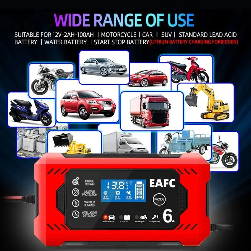 Car Battery Charger - 6A/12V