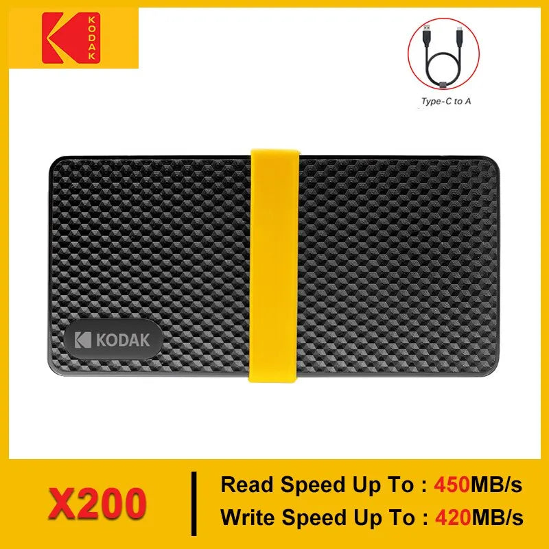 Kodak X200 Portable SSD External Hard Disk Drive