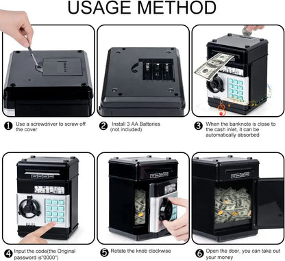 Kids' Electronic Piggy Bank with Passcode