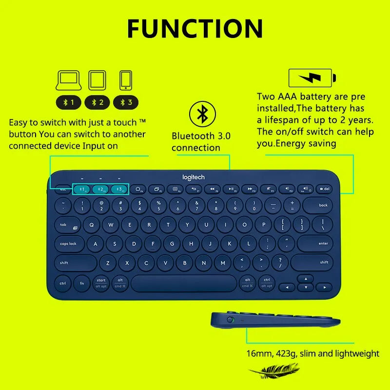 Logitech K380 Wireless Bluetooth  Keyboard