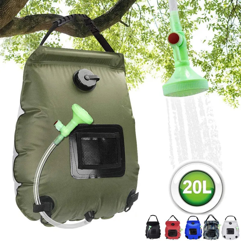 20L Outdoor Camping Solar Heated Shower Bag