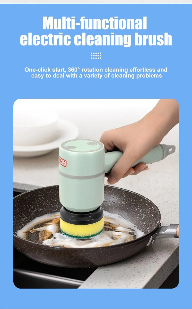 Multi-functional Electric Cleaning Brush - USB Rechargeable