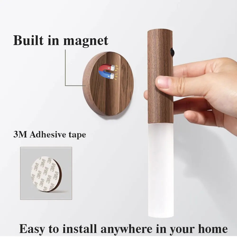 Magnetic Portable Motion Sensor LED Night Light - Rechargeable